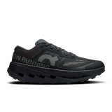 Black running shoe with 'On Running' branding on a white background - On Cloudultra 3 Shoes (Women's) - Black/Black