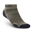 Bridgedale Hike Ultralight Performance Ankle Socks (Men's) - Khaki/Navy - Beige - Cream - Navy Blue