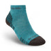 Bridgedale Hike Lightweight Performance Ankle Socks (Women's) - Turquoise/Navy - Blue - Black