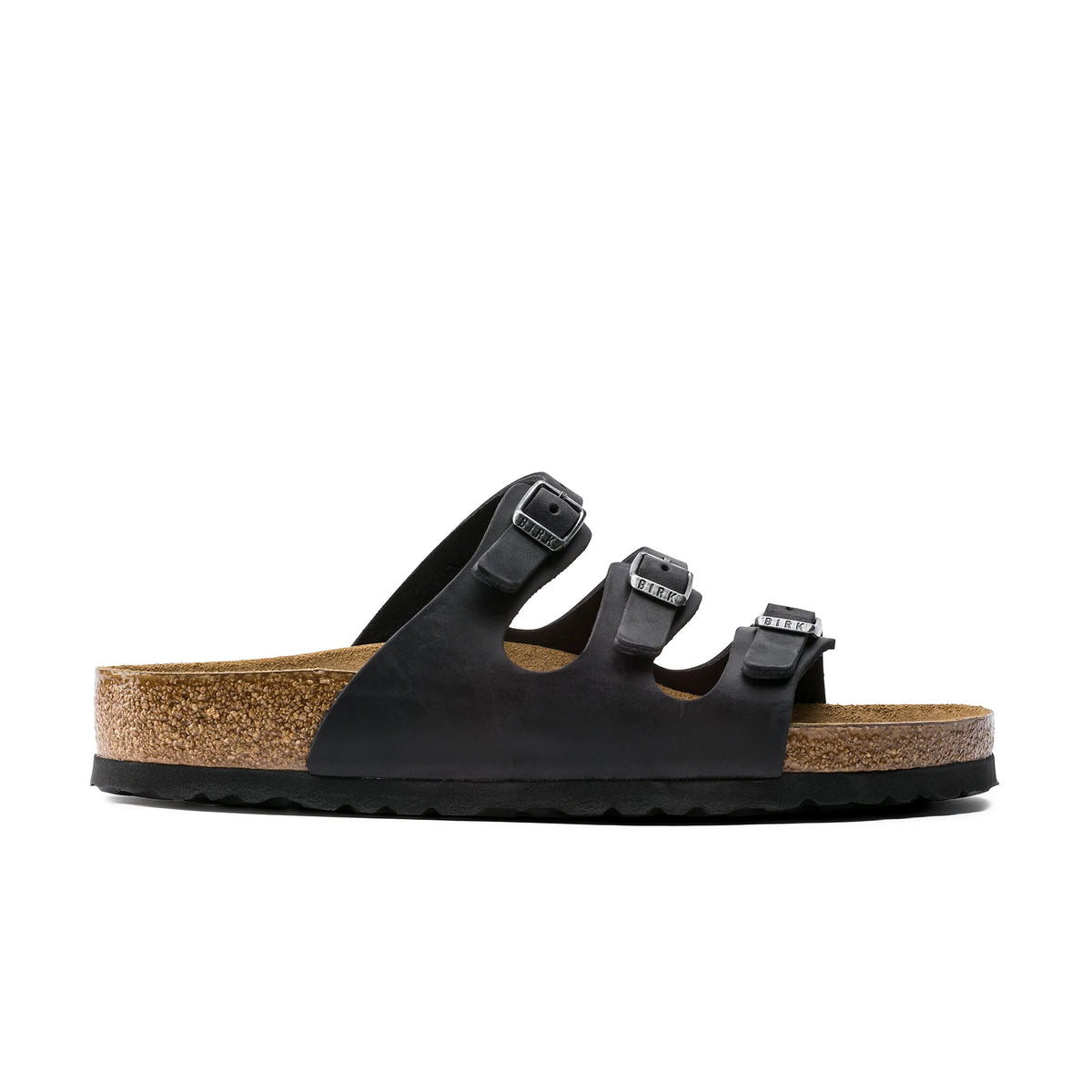 Birkenstock Florida SFB Oiled Leather (Women's) - Black - Find Your Feet Australia Hobart Launceston Tasmania