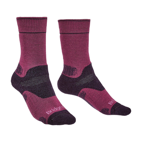 Bridgedale Hike Midweight Performance Socks (Women's) - Berry/Plum - Find Your Feet Australia Hobart Launceston Tasmania