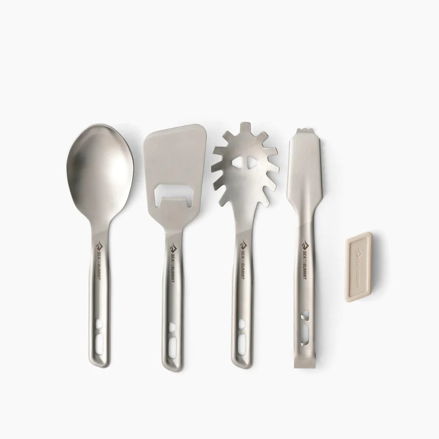Sea To Summit Detour Stainless Steel Utensils - 4 Piece - Find Your Feet Australia Hobart Launceston Tasmania