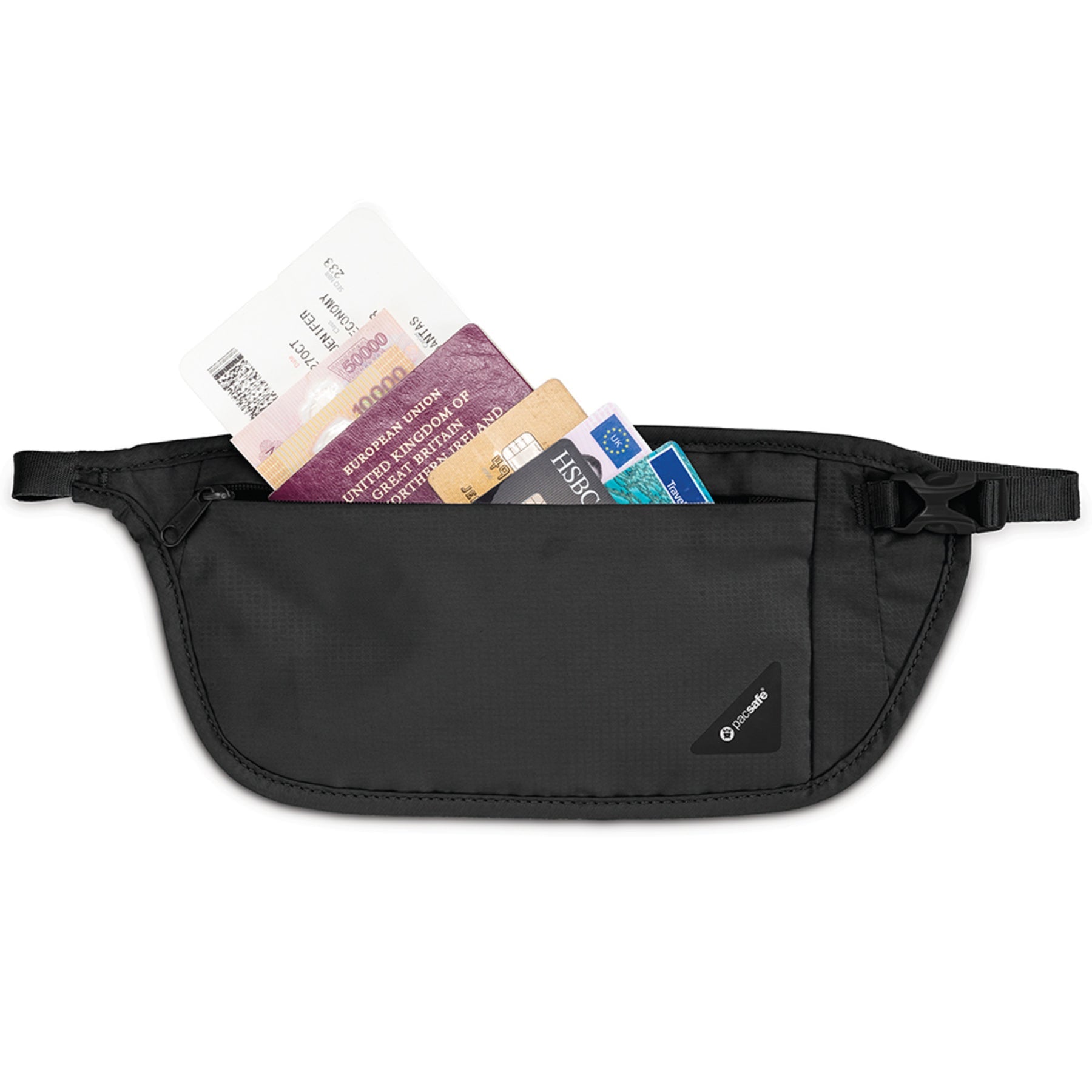 PACSAFE Coversafe V100 RFID Blocking Waist Wallet