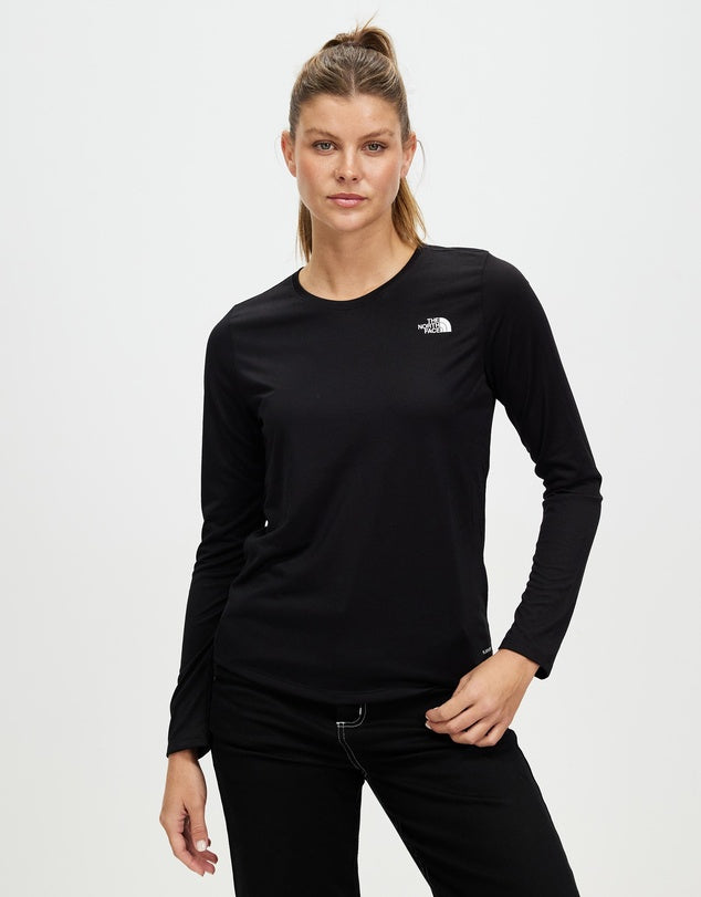 The North Face Elevation LS Tee (Women's) - TNF Black - Find Your Feet Australia Hobart Launceston Tasmania