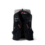 Black hiking backpack with orange accents on a white background - Hyperlite Mountain Gear Pemi 15 Backpack