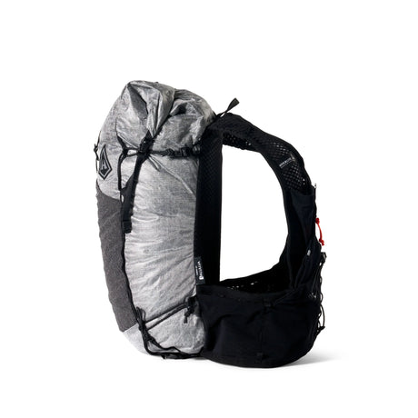 Black and gray backpack on a white background - Hyperlite Mountain Gear Pemi 15 Backpack