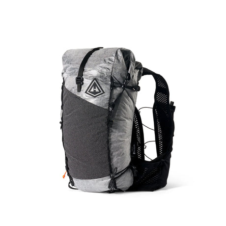Gray and black backpack with a visible brand logo on a white background - Hyperlite Mountain Gear Pemi 15 Backpack
