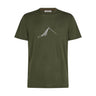 Icebreaker Tech Lite III SS Tee (Men's) - Southern Constellation - Loden - Find Your Feet Australia Hobart Launceston Tasmania