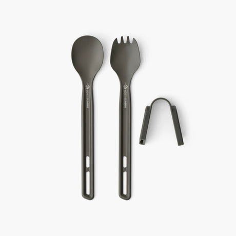 Sea To Summit Frontier UL Cutlery - 2 Piece Set - Long Handle Spoon & Spork - Find Your Feet Australia Hobart Launceston Tasmania