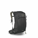 Black Osprey backpack on a white background - Osprey Stratos 24 Backpack (Men's) - Raven Black