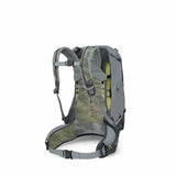 Gray hiking backpack with mesh panels on a white background - Osprey Sirrus 24 Backpack (Women's) - Medium Grey