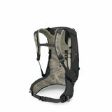 Black and gray hydration backpack on a white background - Osprey Stratos 24 Backpack (Men's) - Raven Black