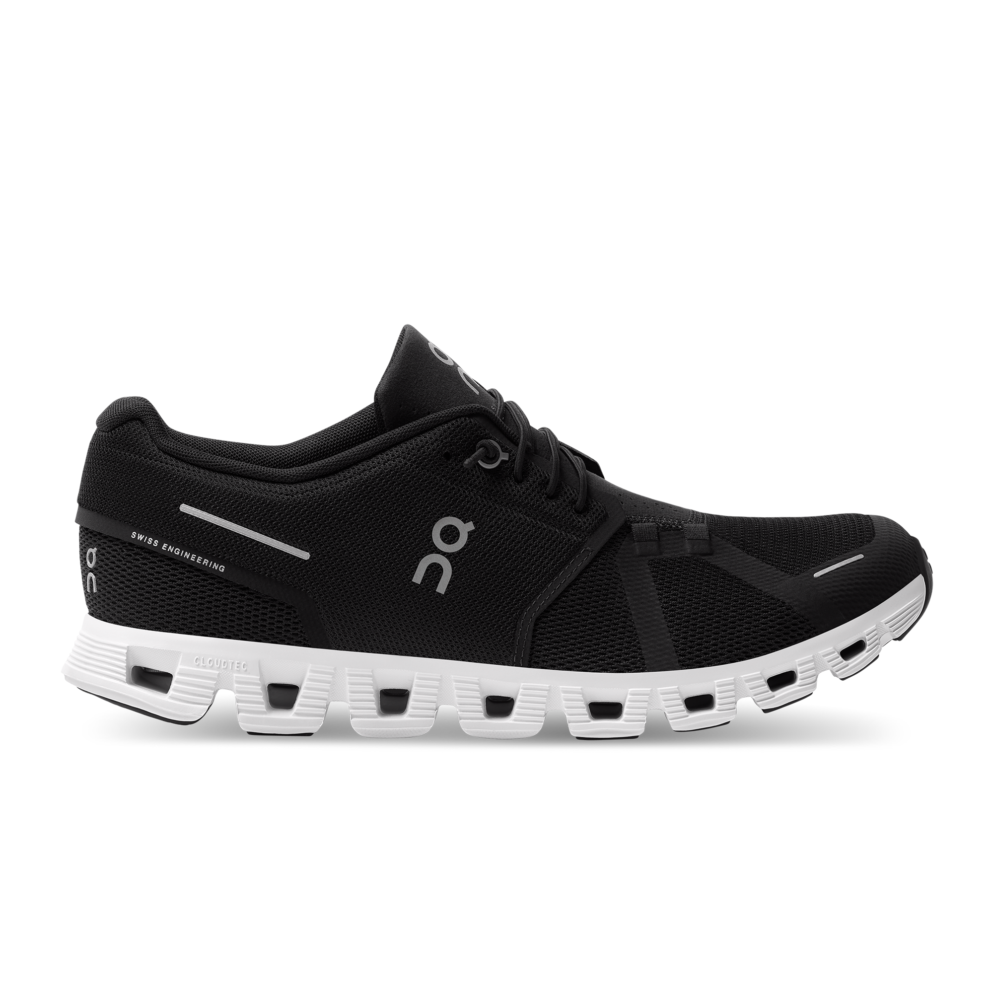 On Cloud 5 Shoe (Men's) - Find Your Feet Australia Hobart Launceston Tasmania - Black/White