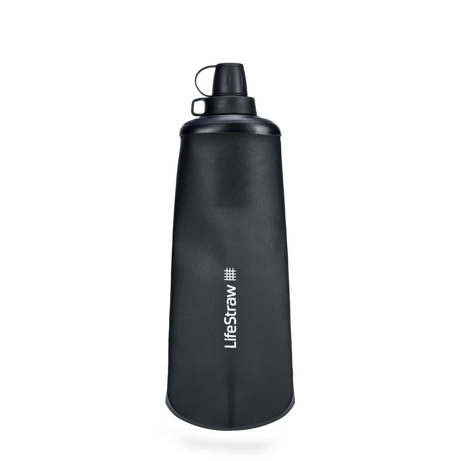 Lifestraw Peak Collapsible Squeeze Bottle - Dark Grey - Find Your Feet Australia Hobart Launceston Tasmania