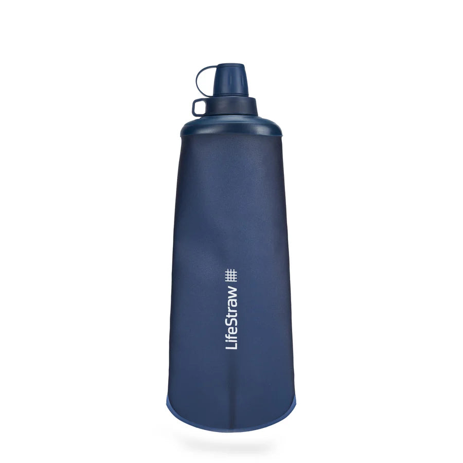 Lifestraw Peak Collapsible Squeeze Bottle - Mountain Blue - Find Your Feet Australia Hobart Launceston Tasmania