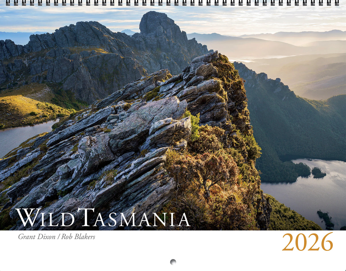 Wild Tasmania 2026 Large Calendar - Grant Dixon/Rob Blakers - Find Your Feet Australia Hobart Launceston Tasmania