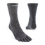 Injinji Liner Lightweight Crew Toe Socks - Wool (Unisex) - Slate - Find Your Feet Australia Hobart Launceston Tasmania
