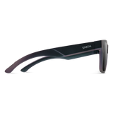 Black Smith sunglasses on a white background - Smith Lowdown 2 Sunglasses - Matte Fathom + ChromaPop Polarised Black