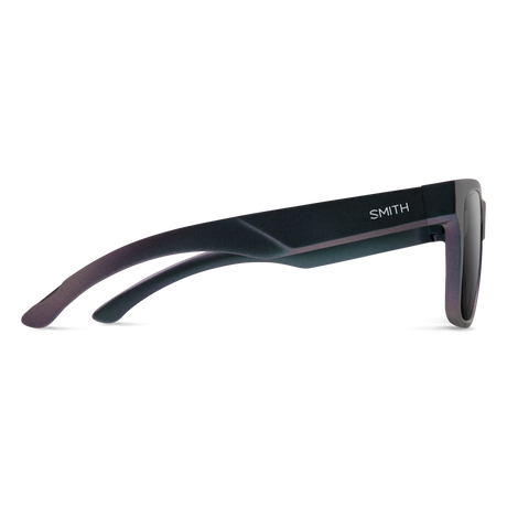 Black Smith sunglasses on a white background - Smith Lowdown 2 Sunglasses - Matte Fathom + ChromaPop Polarised Black