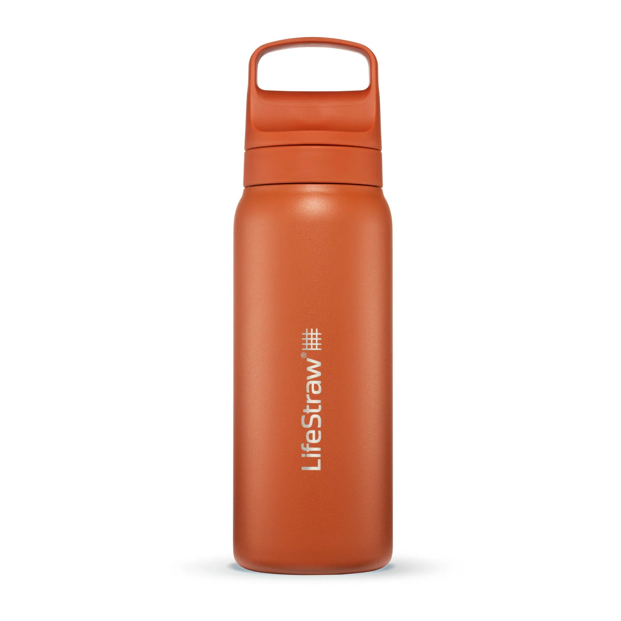 LifeStraw Go 2.0 Stainless Steel Water Filter Bottle 700ml - Kyoto Orange
