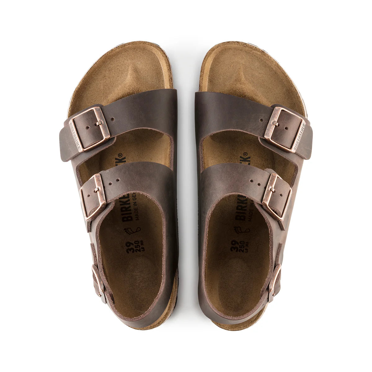 Birkenstock Milano Oiled Leather Regular - Habana - Find Your Feet Australia Hobart Launceston Tasmania