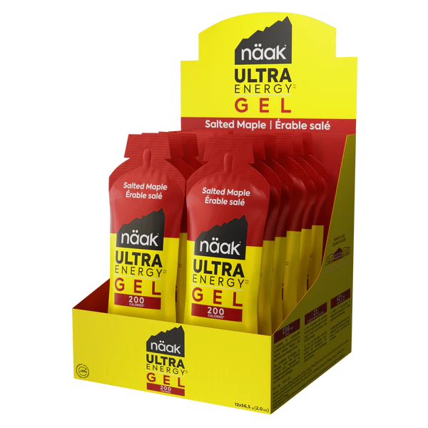 Näak Ultra Energy Gels (57g) - Salted Maple - Find Your Feet Australia Hobart Launceston Tasmania