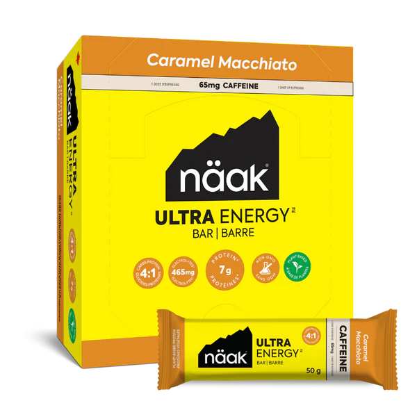 Näak Ultra Energy Bars - Caramel Macchiato (65mg Caf) - Find Your Feet Australia Hobart Launceston Tasmania