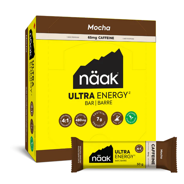 Näak Ultra Energy Bars - Mocha (65mg Caf) - Find Your Feet Australia Hobart Launceston Tasmania