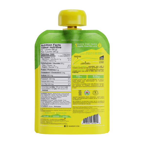 Näak Ultra Energy Puree (90g) - Apple & Maple Syrup