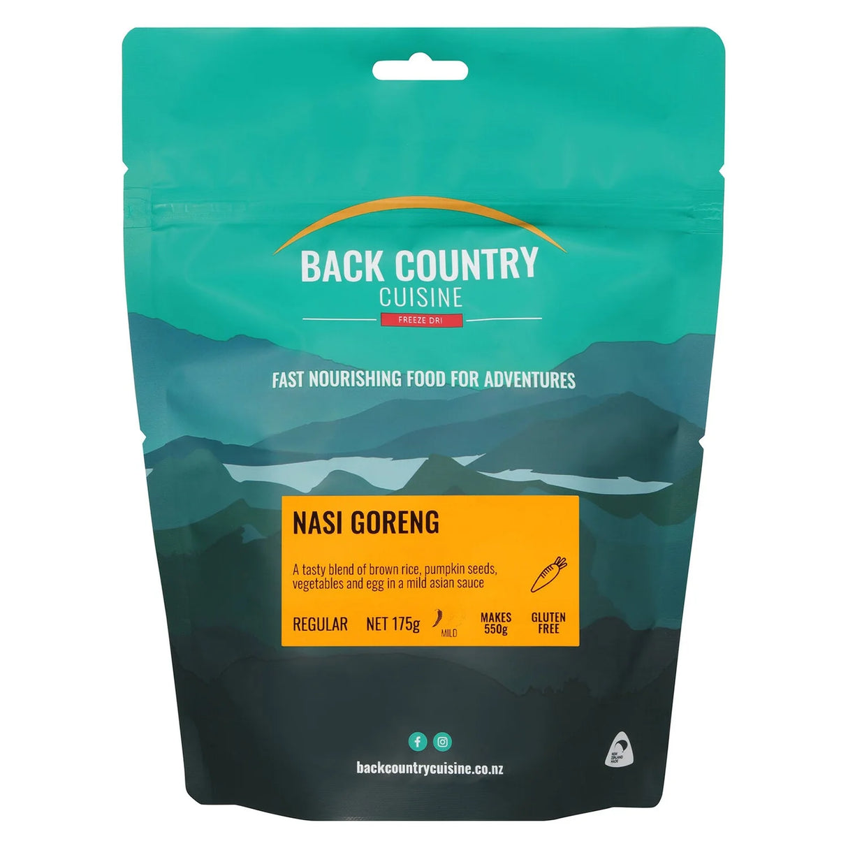 Back Country Cuisine Meals - Regular - Nasi Goreng - Find Your Feet Australia Hobart Launceston Tasmania
