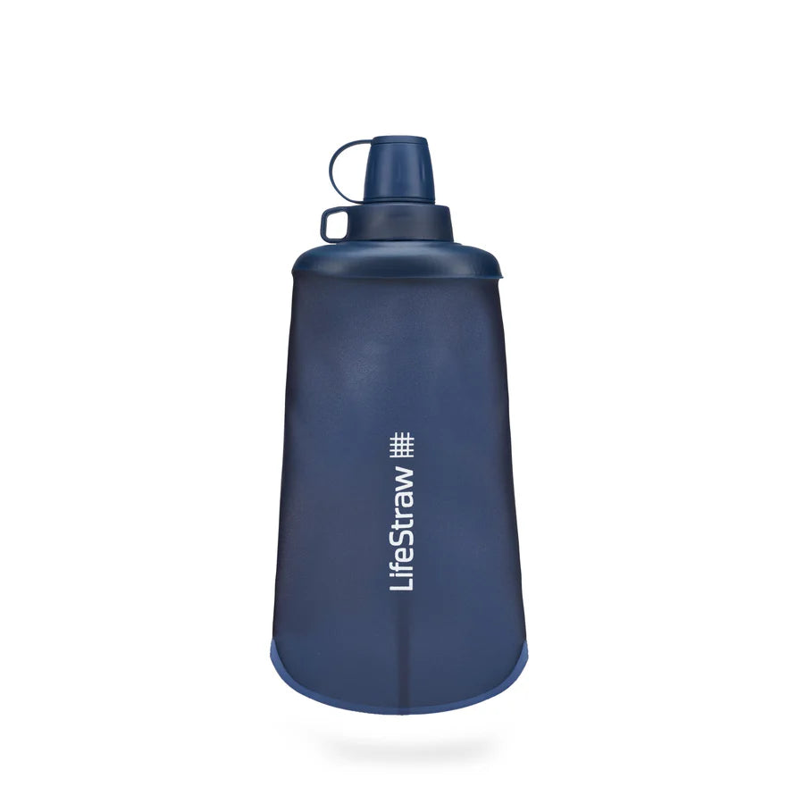 Lifestraw Peak Collapsible Squeeze Bottle - Mountain Blue - Find Your Feet Australia Hobart Launceston Tasmania