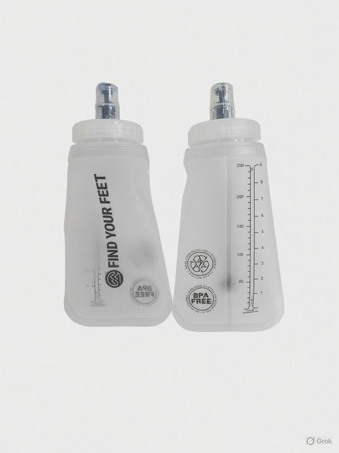 Find Your Feet 250ml Soft Flasks for trail running