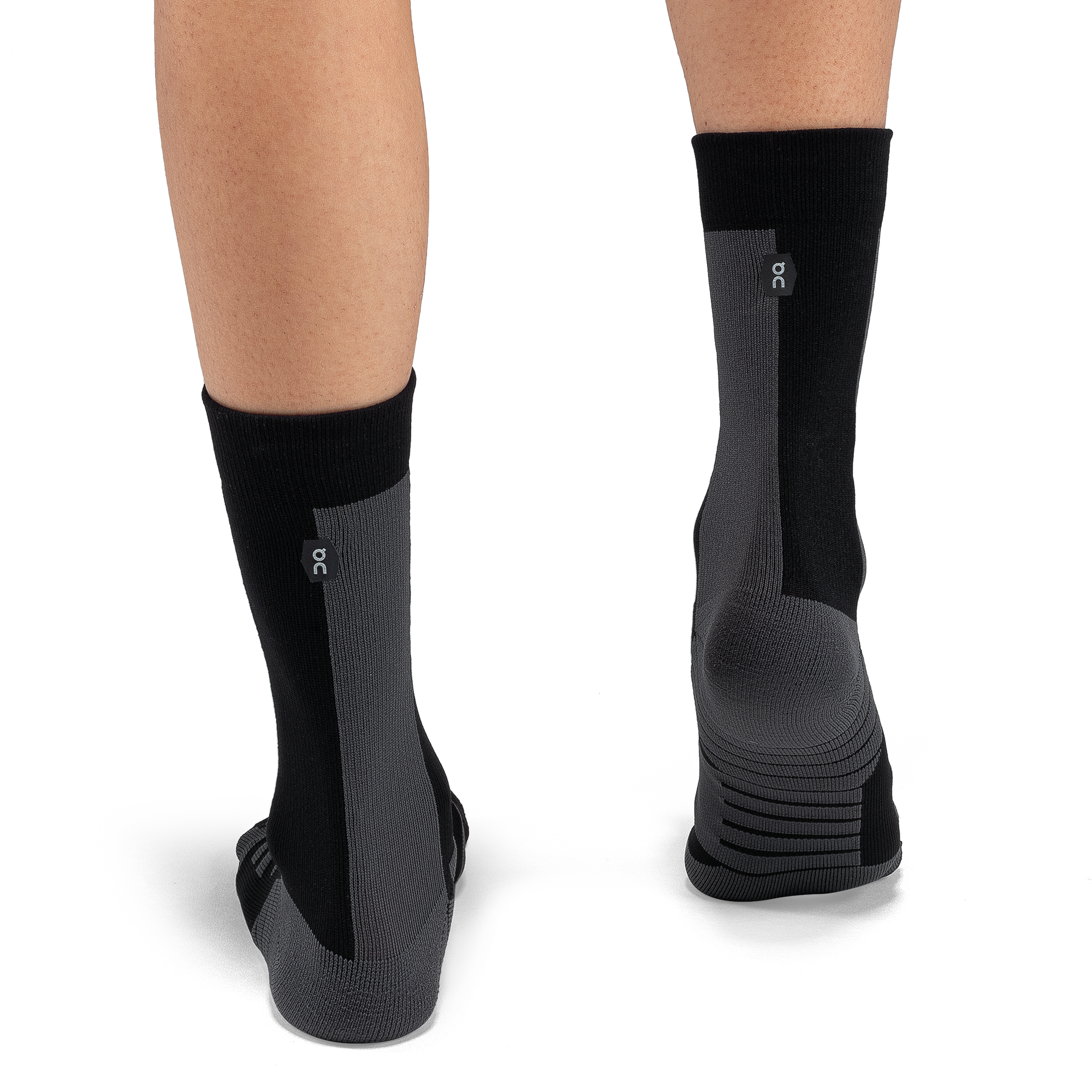 On Performance High Socks (Women's) - Black/Shadow - Find Your Feet Australia Hobart Launceston Tasmania