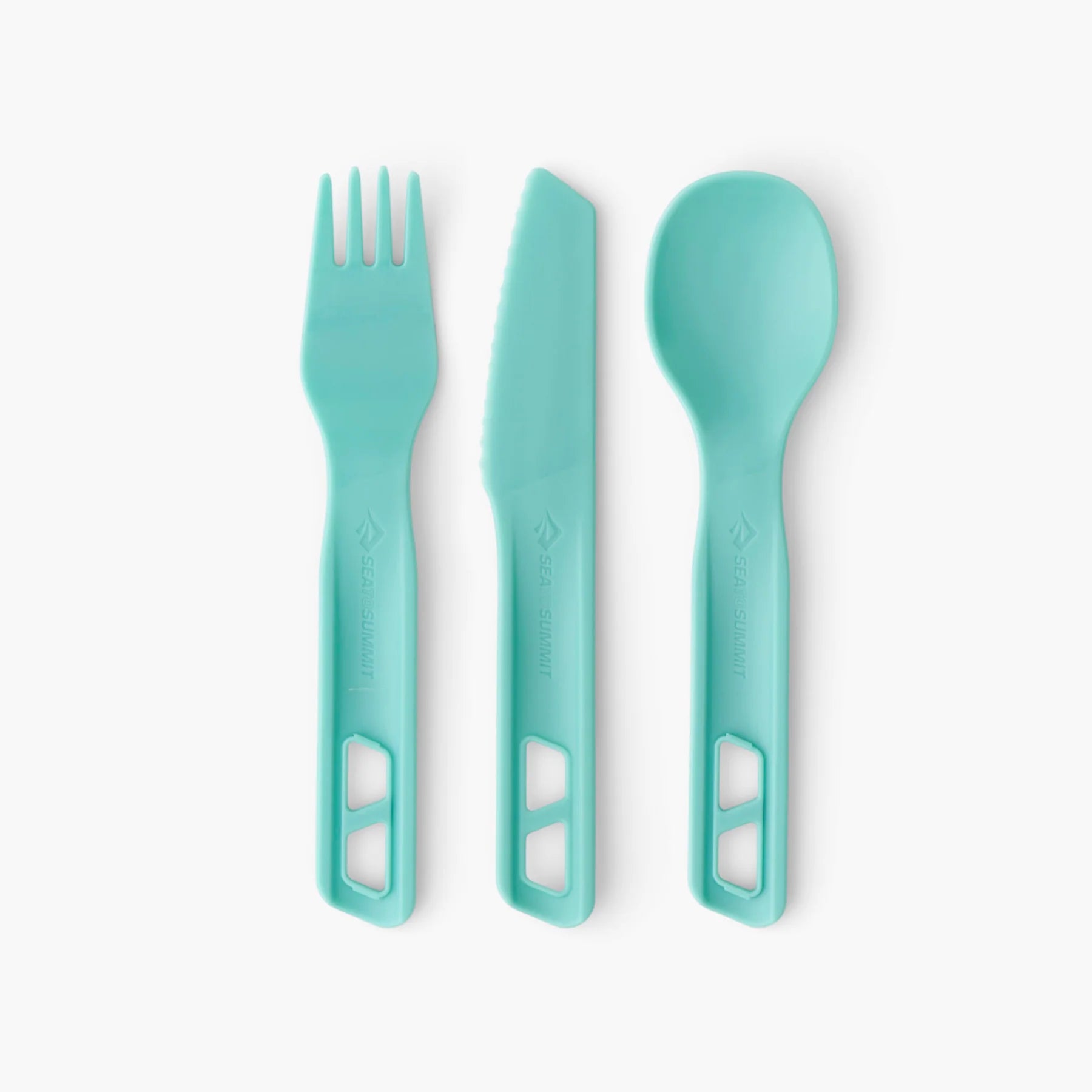 Sea To Summit Passage Cutlery Set (3 Piece) - Aqua Sea - Find Your Feet Australia Hobart Launceston Tasmania