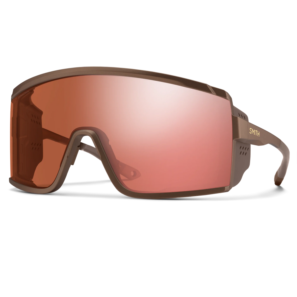  - Smith Pursuit Sunglasses - Matte Gold Dust | ChromaPop Glacier Photochromic Rose Gold Mirror