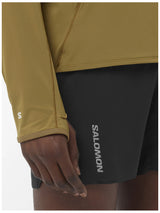 Salomon Sense Aero Hybrid Half Zip Hoodie (Men's) - Brilliant Olive - Find Your Feet Australia Hobart Launceston Tasmania