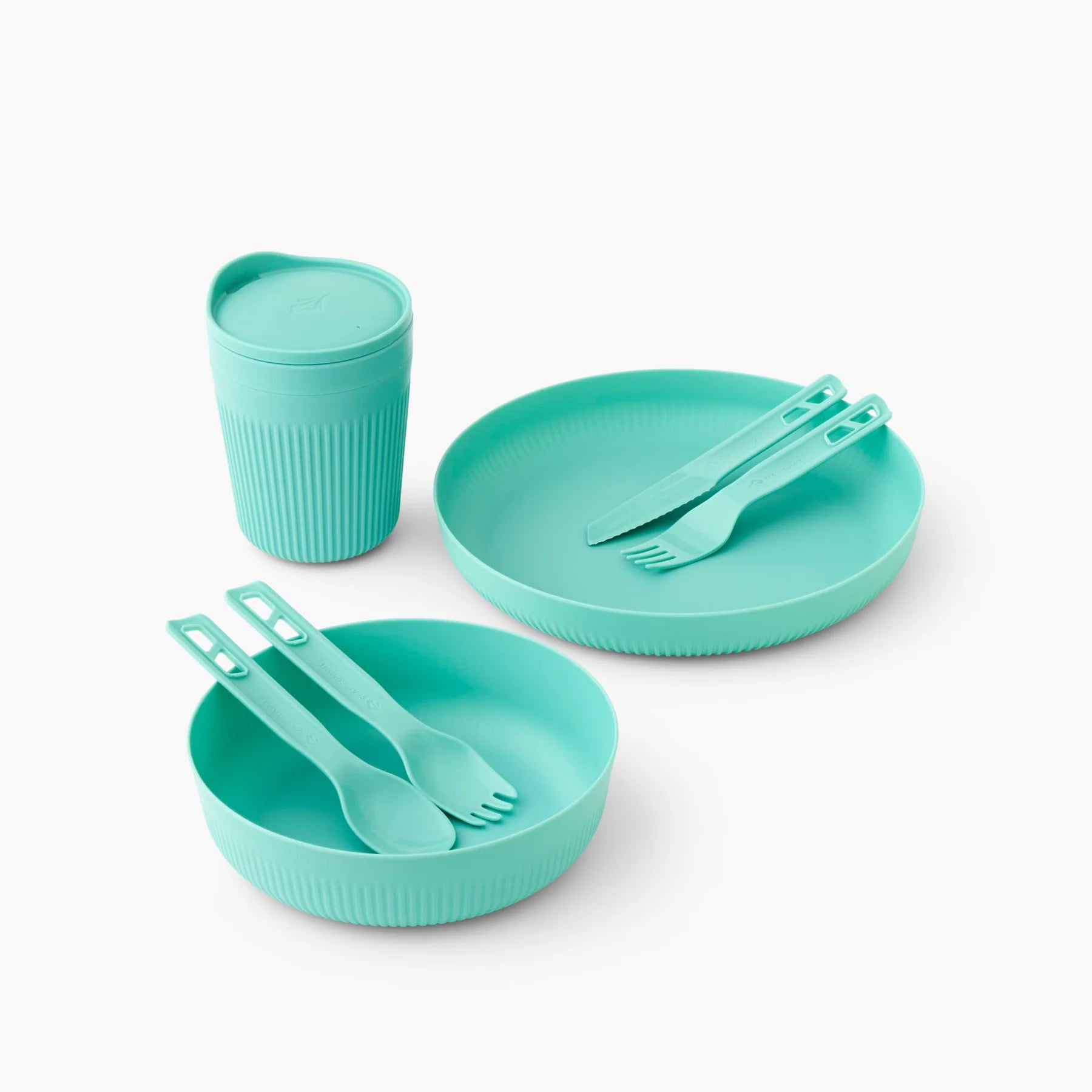 Sea To Summit Passage Dinnerware Set (7 Piece) - Aqua Sea - Find Your Feet Australia Hobart Launceston Tasmania