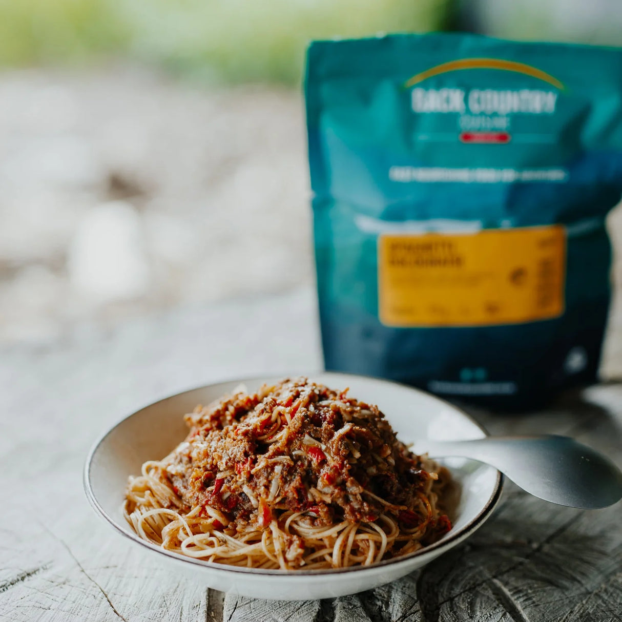 Back Country Cuisine Meals - Regular - Spaghetti Bolognaise - Find Your Feet Australia Hobart Launceston Tasmania
