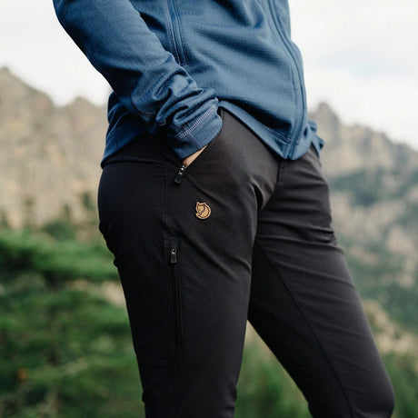 Fjällräven Abisko Trail Stretch Trousers - Regular (Women's) - Black - Find Your Feet Australia Hobart Launceston Tasmania