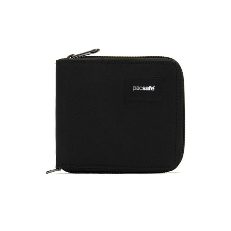 Pacsafe RFIDSafe Zip Around Wallet - Jet Black - Find Your Feet Australia Hobart Launceston Tasmania