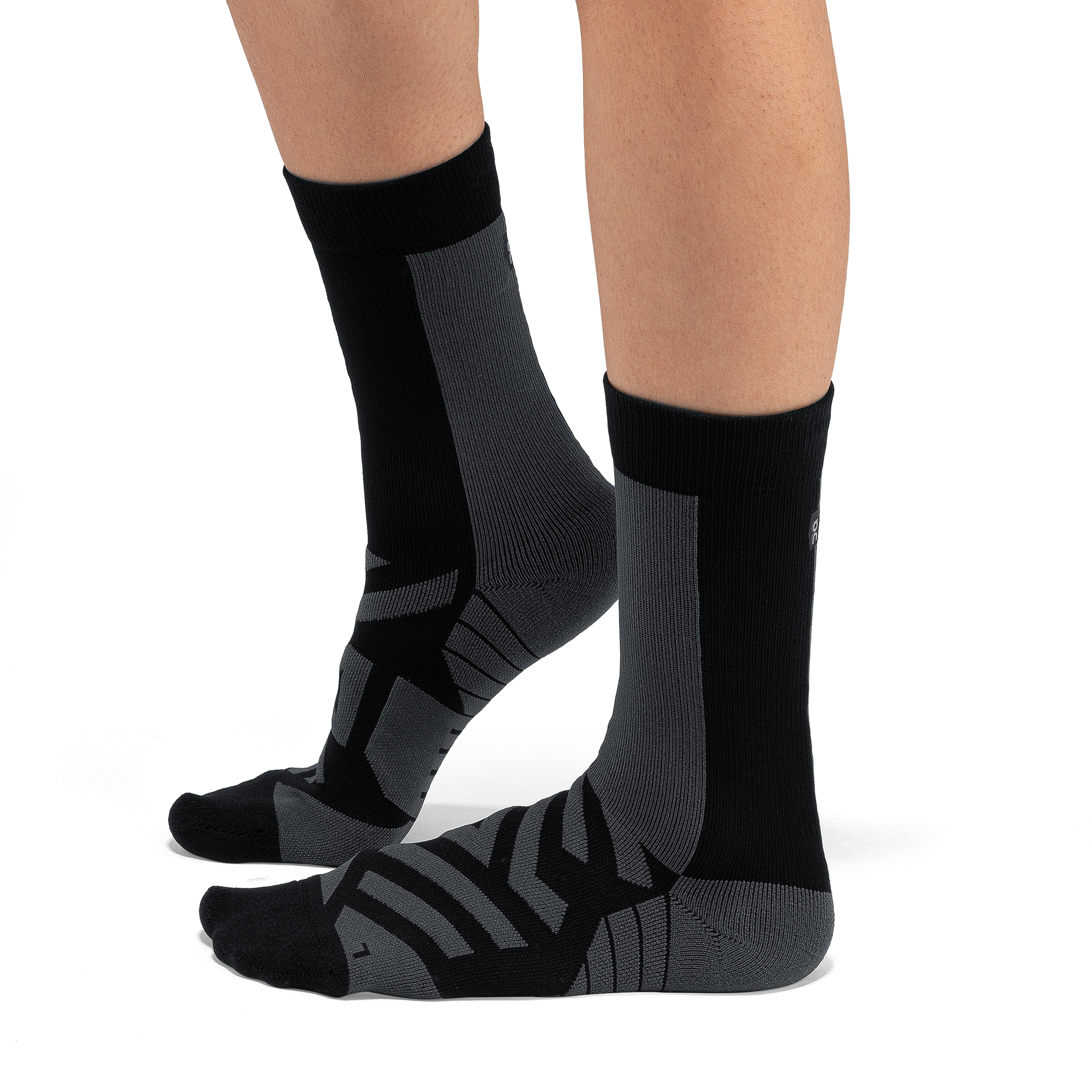 On Performance High Socks (Women's) - Black/Shadow - Find Your Feet Australia Hobart Launceston Tasmania