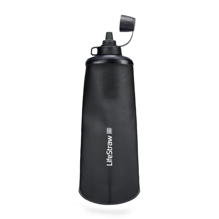 Lifestraw Peak Collapsible Squeeze Bottle - Dark Grey - Find Your Feet Australia Hobart Launceston Tasmania