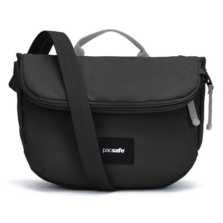 Pacsafe Go Saddle Crossbody - Jet Black - Find Your Feet Australia Hobart Launceston Tasmania