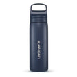 LifeStraw Go 2.0 Stainless Steel Water Filter Bottle 500ml - Aegean Sea - Navy Blue