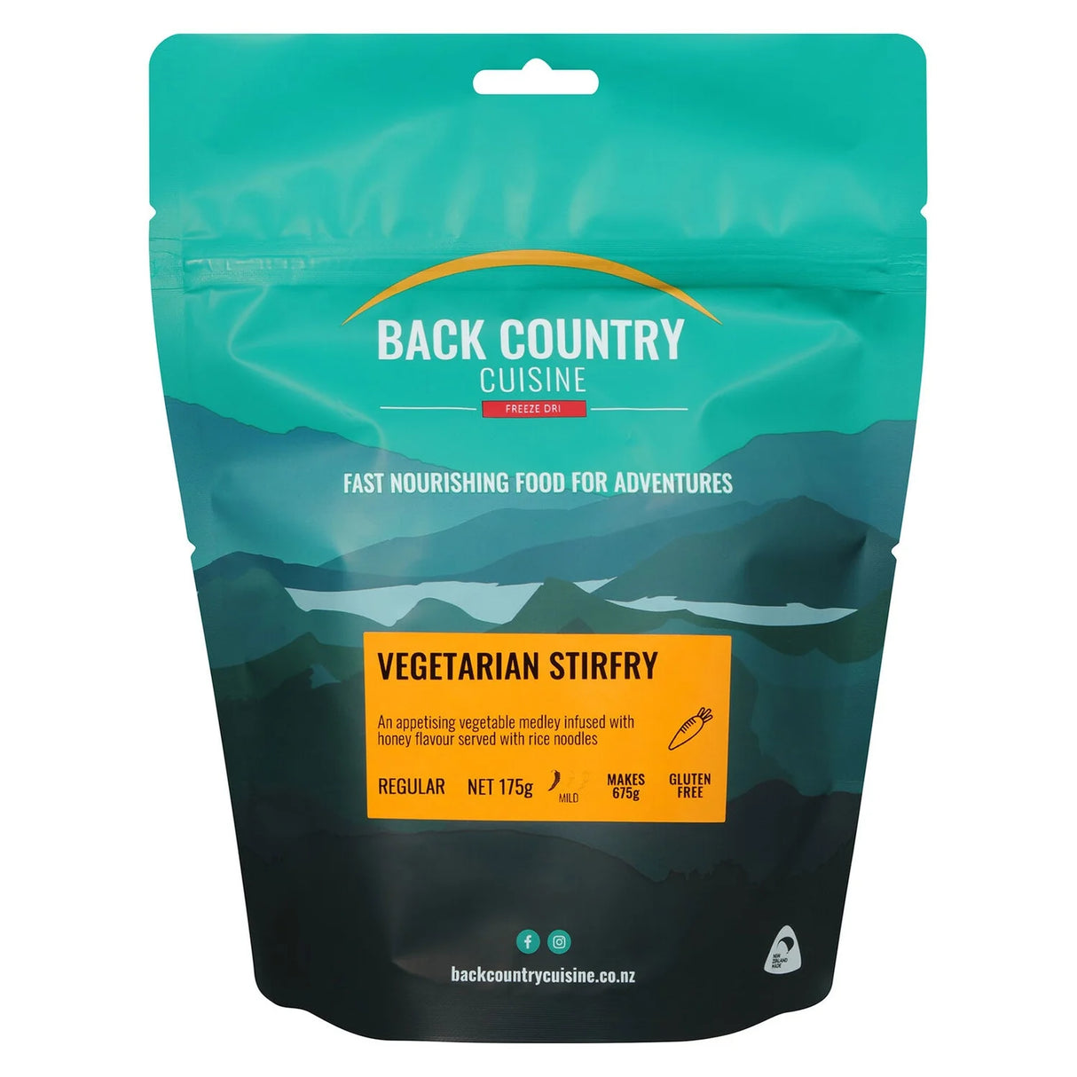 Back Country Cuisine Meals - Regular - Vegetarian Stirfry - Find Your Feet Australia Hobart Launceston Tasmania