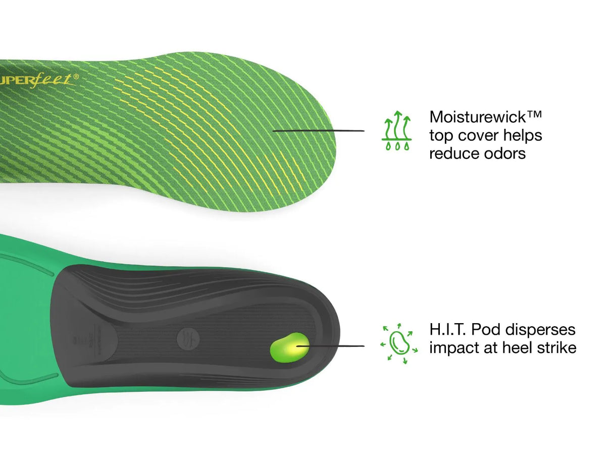 Superfeet Run Support High Arch Insoles (Men's) - Find Your Feet Australia Hobart Launceston Tasmania