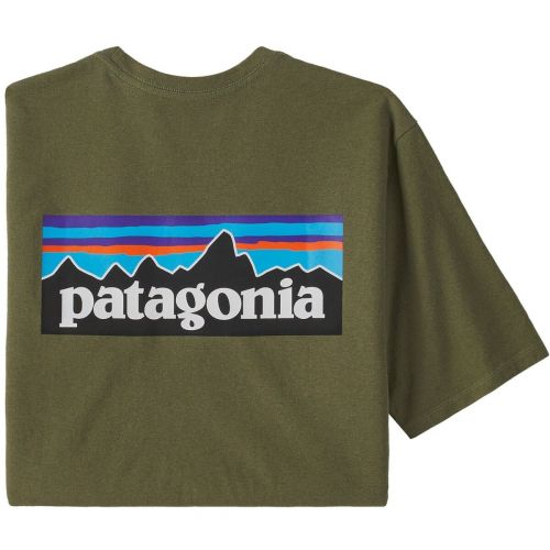 Patagonia P-6 Logo Responsibili-Tee (Men's) - Wyoming Green - Find Your Feet Australia Hobart Launceston Tasmania