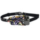 Belt bag with colorful peace sign design and phone case on a white background - SPIbelt Original Running Belt - Whirled Peace