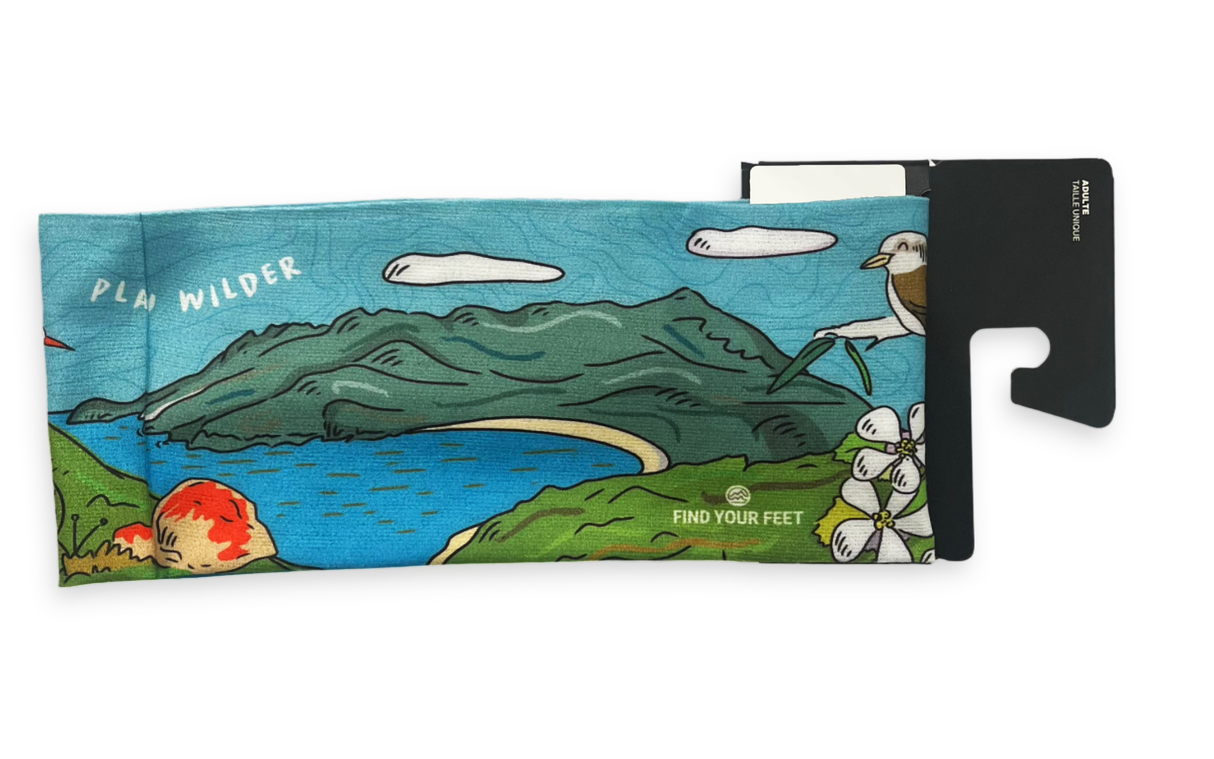 FIND YOUR FEET Wilder Trails Buff Headband TASMANIA AUSTRALIA