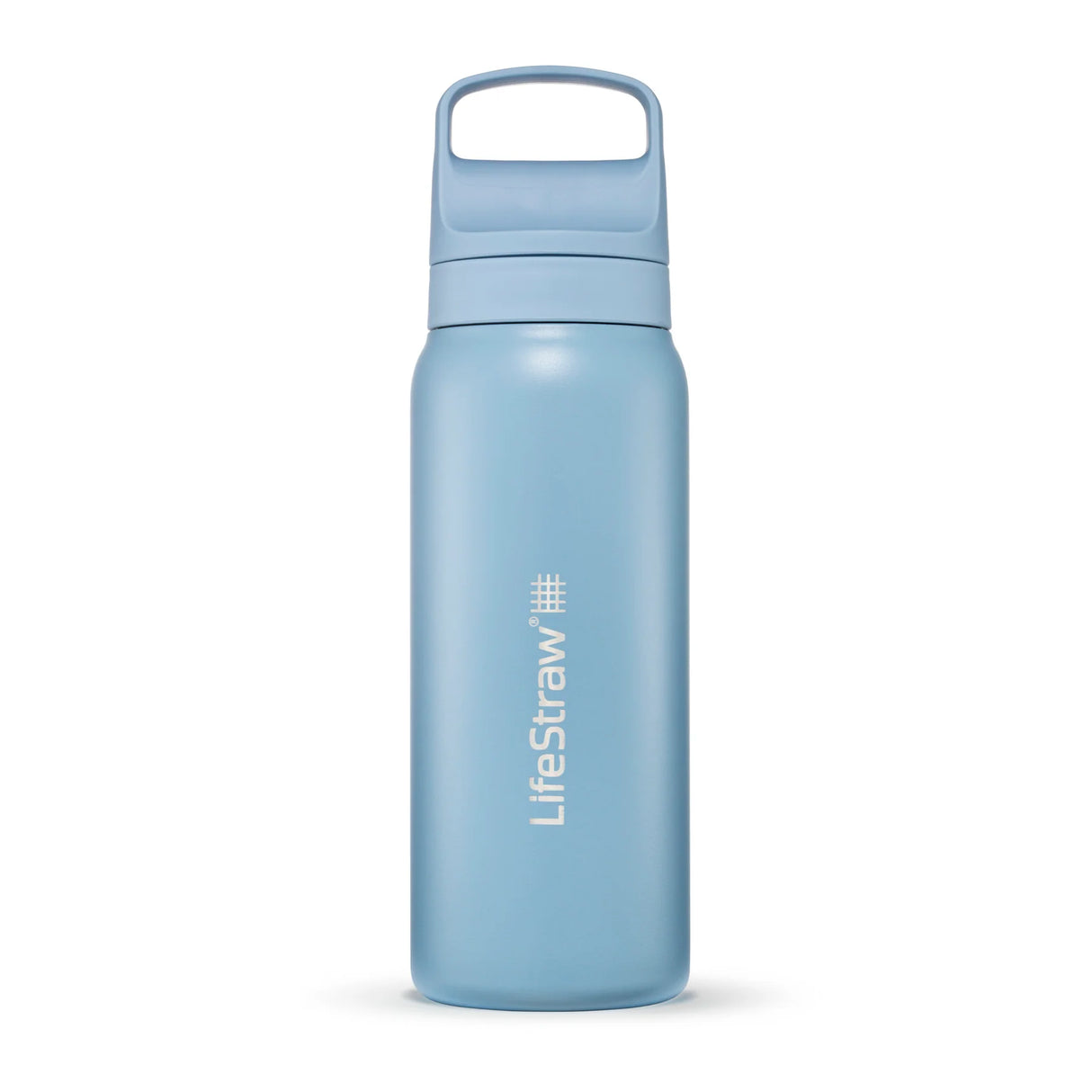 LifeStraw Go 2.0 Stainless Steel Water Filter Bottle 700ml - Icelandic Blue